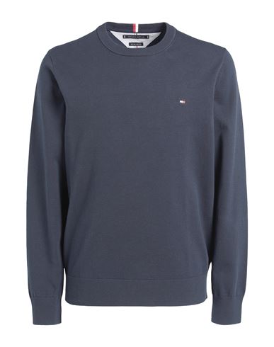 Tommy Hilfiger Man Sweater Slate Blue Size Xs Cotton, Polyester