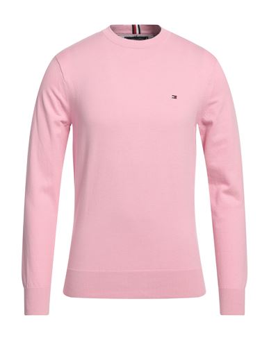 Tommy Hilfiger Man Sweater Pink Size S Cotton, Polyester