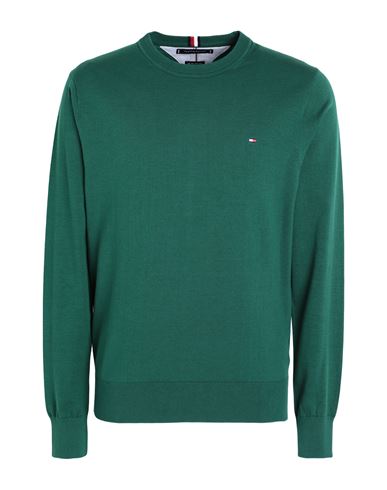 Tommy Hilfiger Man Sweater Green Size S Cotton, Polyester