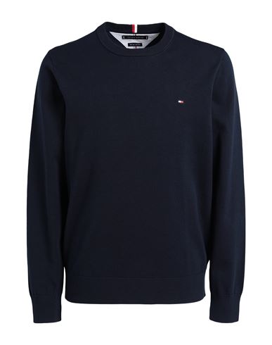 Tommy Hilfiger Man Sweater Midnight Blue Size Xl Cotton, Polyester