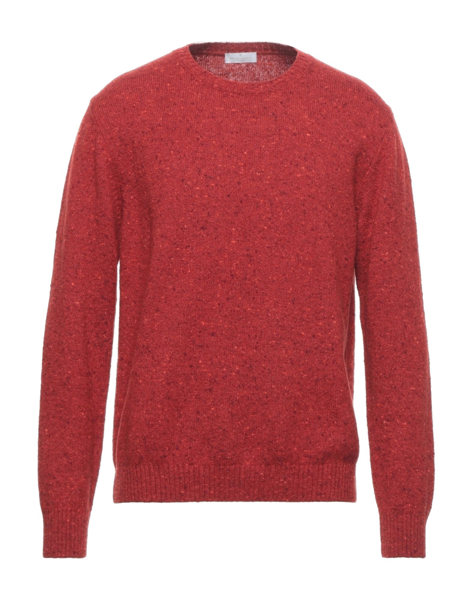 Shop Bruno Manetti Man Sweater Brick Red Size L Wool, Cashmere, Polyamide