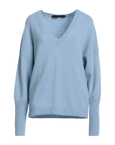 Federica Tosi Woman Sweater Light Blue Size 2 Virgin Wool, Cashmere In Blue