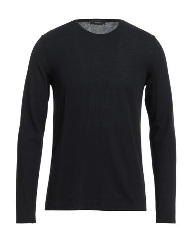 Falcone Man Sweater Black Size 38 Cotton