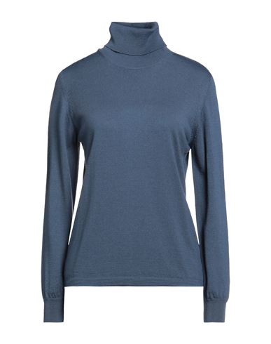 Tsd12 Woman Turtleneck Light Blue Size Xxl Merino Wool, Acrylic