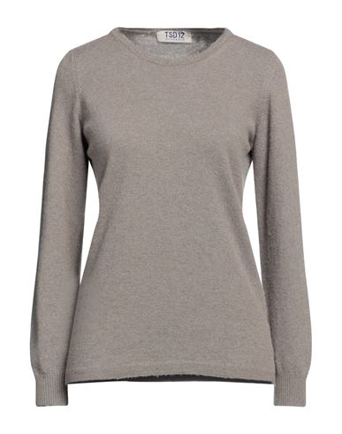Shop Tsd12 Woman Sweater Sand Size L Wool, Viscose, Polyamide, Cashmere In Beige