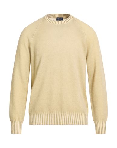 Drumohr Man Sweater Sand Size 48 Cashmere In Nude