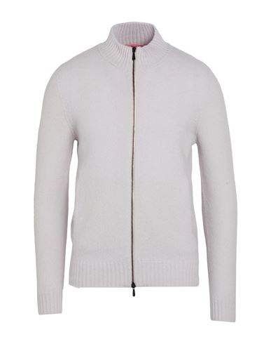 Drumohr Man Cardigan Light Grey Size 48 Lambswool In Gray