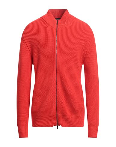 Drumohr Man Cardigan Red Size 48 Merino Wool