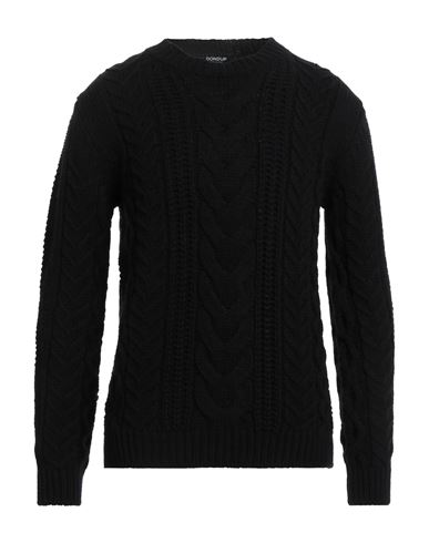 Dondup Man Sweater Black Size 42 Merino Wool, Acrylic