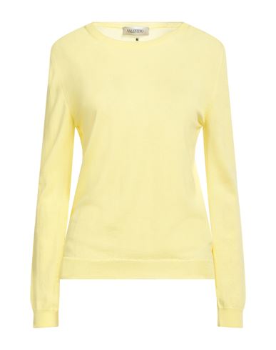 Valentino Garavani Woman Sweater Yellow Size 8 Wool, Silk, Cashmere