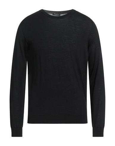 Arovescio Man Sweater Black Size 38 Merino Wool, Silk