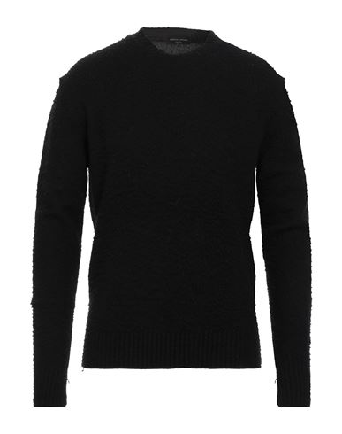 Roberto Collina Man Sweater Black Size 38 Recycled Cashmere, Recycled Wool