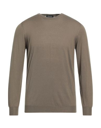 Drumohr Man Sweater Dove Grey Size 40 Cotton, Cashmere