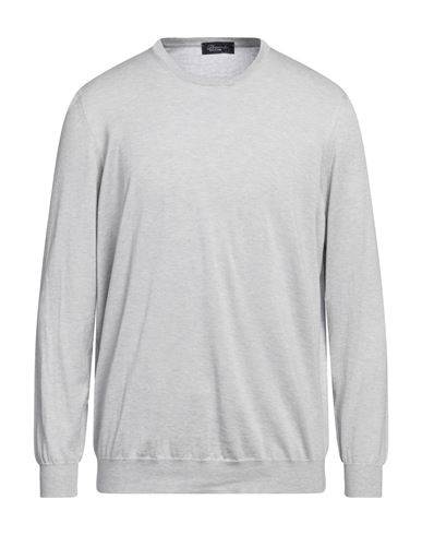 Drumohr Man Sweater Light Grey Size 44 Cotton, Cashmere