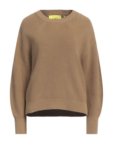 Jjxx By Jack & Jones Woman Sweater Camel Size L Cotton In Beige