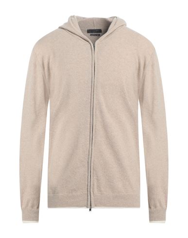 Daniele Fiesoli Man Cardigan Light Brown Size Xl Merino Wool, Cashmere In Beige