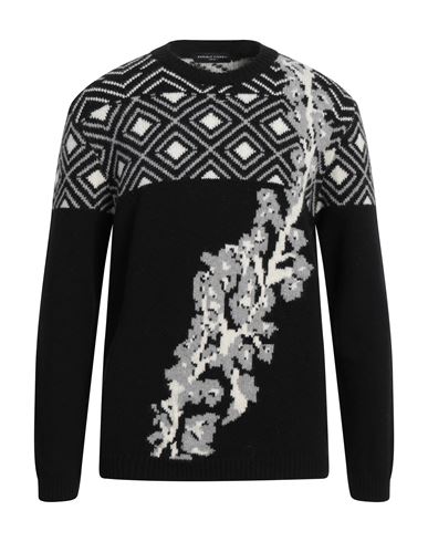 Daniele Fiesoli Man Sweater Black Size L Merino Wool, Cashmere
