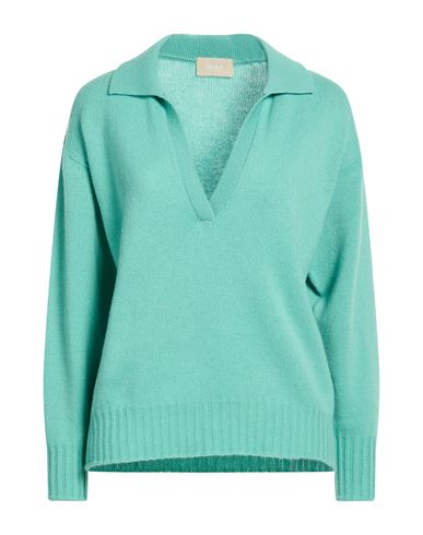 Drumohr Woman Sweater Azure Size M Cashmere In Blue