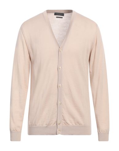 Shop Daniele Fiesoli Man Cardigan Beige Size Xxl Merino Wool