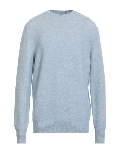 Kangra Cashmere Kangra Man Sweater Light Blue Size 44 Cotton, Alpaca Wool, Polyamide, Wool, Elastane