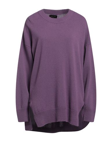 Roberto Collina Woman Sweater Purple Size L Merino Wool, Cashmere