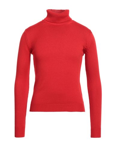 Roberto Collina Man Turtleneck Red Size 36 Merino Wool