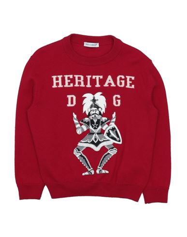 Dolce & Gabbana Babies'  Toddler Boy Sweater Red Size 7 Virgin Wool
