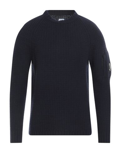 C.p. Company C. P. Company Man Sweater Midnight Blue Size 40 Wool, Polyacrylic In Navy Blue