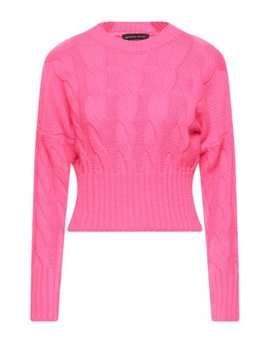 Vanessa Scott Woman Sweater Fuchsia Size Onesize Acrylic In Pink