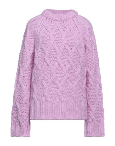 Acne Studios Woman Sweater Lilac Size S Wool, Nylon, Elastane In Purple