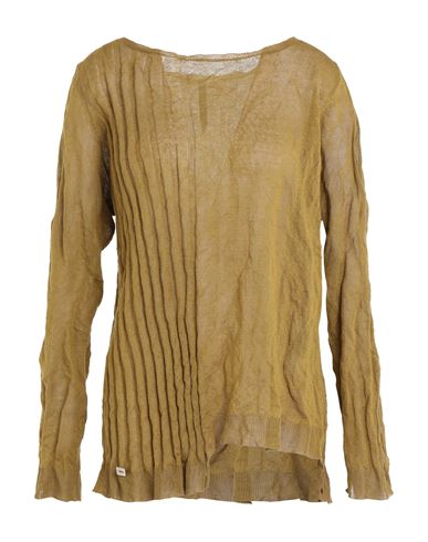 Man Sweater Camel Size L Merino Wool, Acrylic