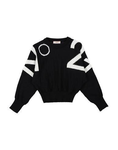 N°21 Babies' Toddler Girl Sweater Black Size 6 Acrylic, Wool, Polyamide, Mohair Wool