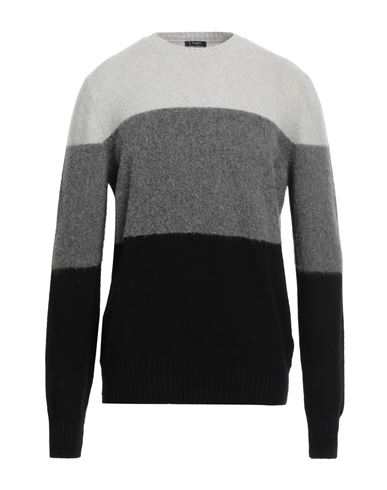 Barba Napoli Man Sweater Light Grey Size 44 Virgin Wool
