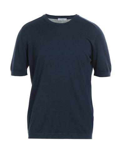 Boglioli Man T-shirt Midnight Blue Size M Cotton