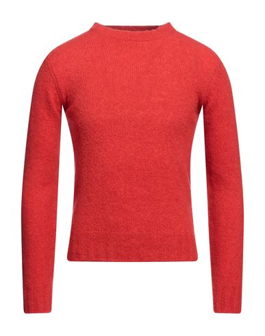Filippo De Laurentiis Man Sweater Tomato Red Size 40 Merino Wool, Cashmere, Polyamide