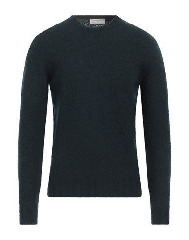 Shop Filippo De Laurentiis Man Sweater Dark Green Size 40 Merino Wool, Cashmere, Polyamide