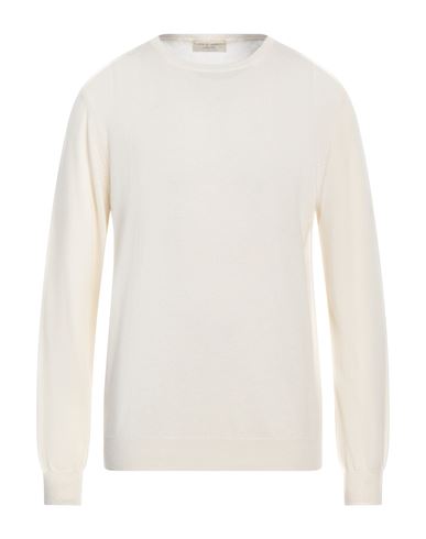 Shop Filippo De Laurentiis Man Sweater Ivory Size 42 Cashmere In White
