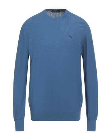 Harmont & Blaine Man Sweater Slate Blue Size 3xl Cotton In Blue
