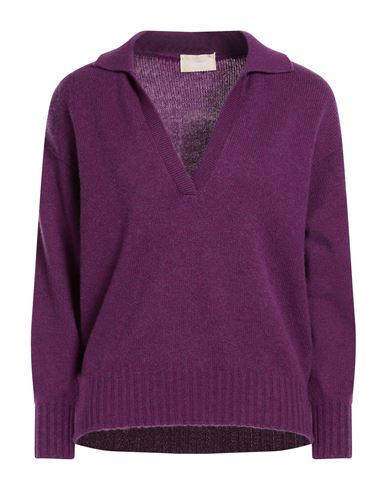 Drumohr Woman Sweater Purple Size L Cashmere In Purple