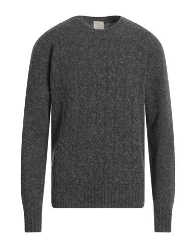 Drumohr Man Sweater Lead Size 46 Cashmere, Wool In Grey