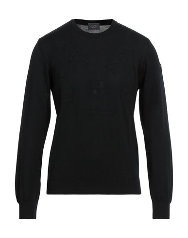 Paul & Shark Man Sweater Black Size M Virgin Wool