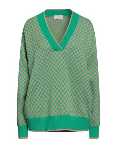 Drumohr Woman Sweater Green Size M Cashmere