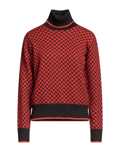 Drumohr Woman Turtleneck Tomato Red Size L Cashmere