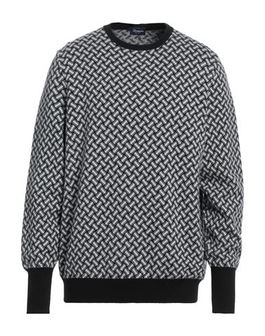 Drumohr Man Sweater Black Size 46 Cashmere