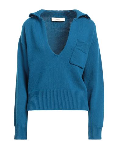 Jucca Woman Sweater Blue Size M Virgin Wool