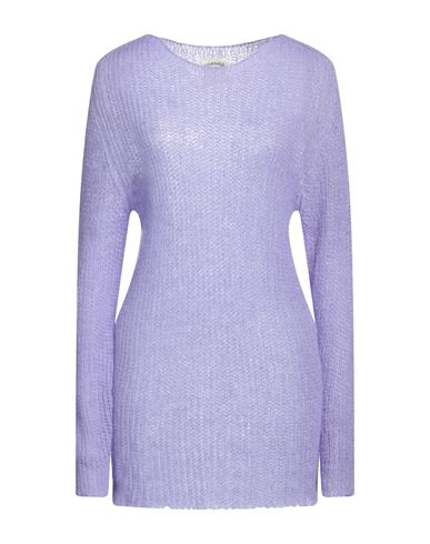 Pink Memories Woman Sweater Lilac Size 10 Acrylic, Mohair Wool, Polyamide, Wool In Purple