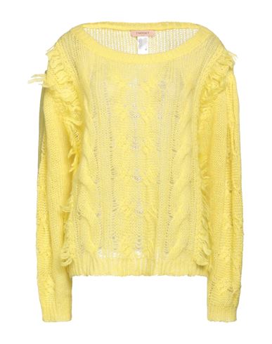 Twinset Woman Sweater Yellow Size S Polyamide, Mohair Wool, Wool