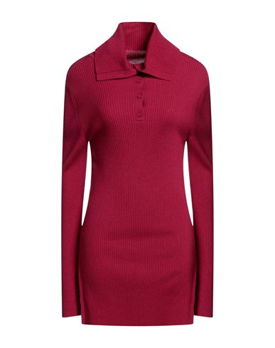 Max & Co . Woman Turtleneck Garnet Size Xl Acrylic, Wool In Red