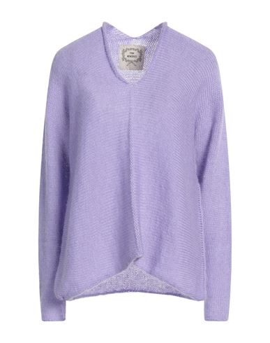 Pink Memories Woman Sweater Light Purple Size 2 Acrylic, Mohair Wool, Polyamide, Wool