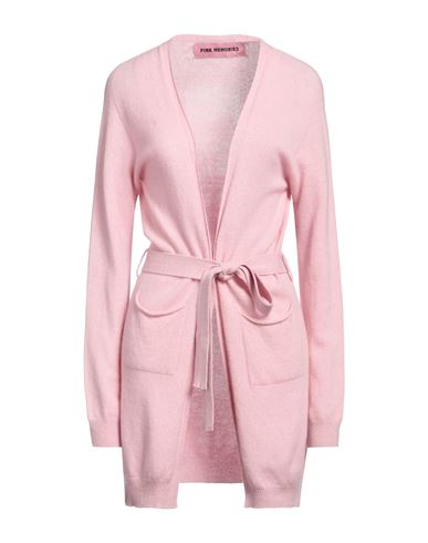 Pink Memories Woman Cardigan Pink Size 8 Acrylic, Mohair Wool, Polyamide, Wool